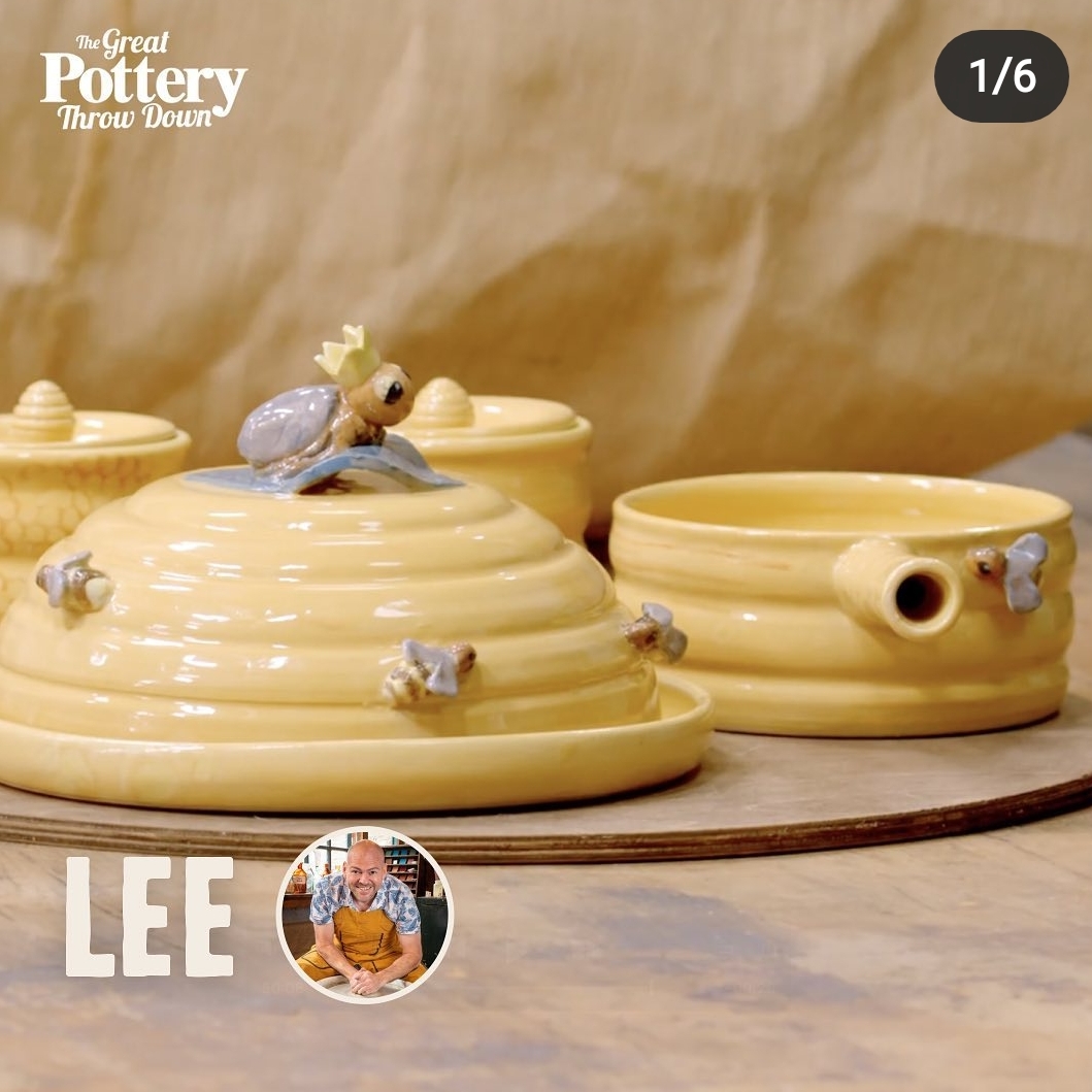 Great pottery throwdown week 1 Lees fondue set